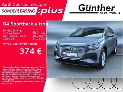 Gebraucht Audi Q4 Sportback e-tron Ambiente 150 kW (204 PS) 2025 Kieselgrau SUV