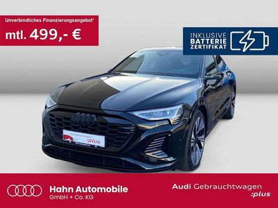 Gebraucht Audi Q8 e-tron S-Line 300 kW (408 PS) 2023 Mythosschwarz metallic SUV
