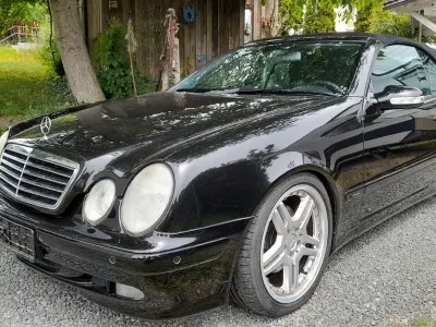 Gebraucht Mercedes CLK200 Avantgarde 163 PS (119 kW) 2002 Schwarz Cabrio