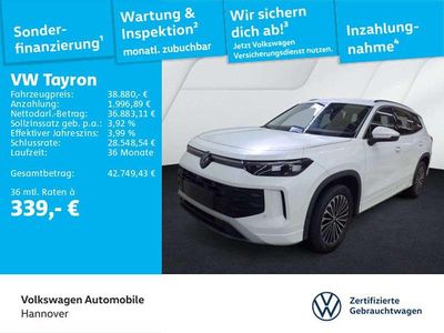 Oryxweiß perlmutteffekt Gebraucht 2025 VW Tayron Life SUV | 38.880 €