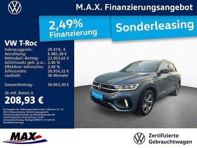 Petroleum blue metallic Gebraucht 2025 VW T-Roc R-line SUV | 29.479 € (Superpreis)