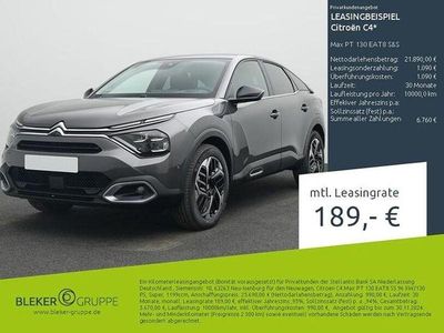 Gebraucht Citroën C4 131 PS (96 kW) 2024 Platiniumgrau (meta Limousine