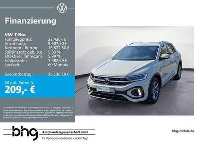 Gebraucht VW T-Roc R-line 110 PS (80 kW) 2024 Grau SUV