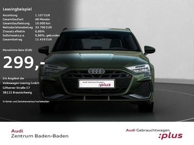 Distriktgrün Gebraucht 2025 Audi A3 S-Line Limousine | 33.390 € (Guter Preis)