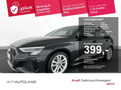Gebraucht Audi A3 S-Line 150 PS (110 kW) 2021 Mythosschwarz metallic Limousine