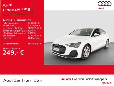 Gebraucht Audi A3 S-Line 150 PS (110 kW) 2025 Gletscherweiß metallic Limousine