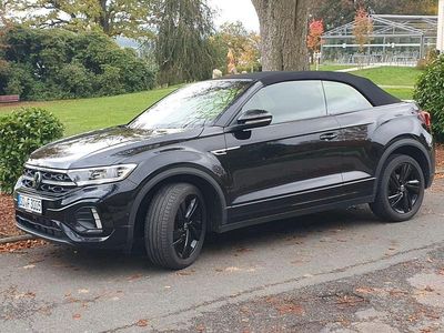 Gebraucht VW T-Roc Cabriolet R-line 150 PS (110 kW) 2024 Schwarz Cabrio