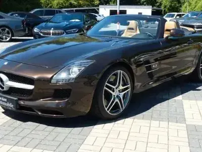 Brugt Mercedes SLS AMG AMG 571 HK (419 kW) 2012 Brun Cabriolet