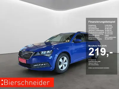 Gebraucht Skoda Superb Ambition 150 PS (110 kW) 2022 Blau Kombi