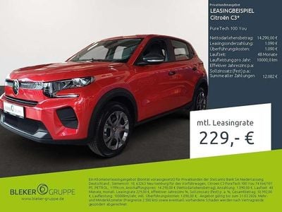 Elixir rot Gebraucht 2025 Citroën C3 PureTech Kleinwagen | 14.290 € (Guter Preis)