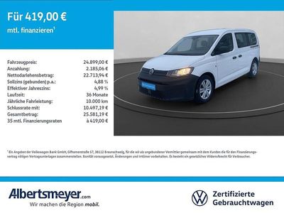 Gebraucht VW Caddy Maxi Life 102 PS (75 kW) 2021 Weiß Van / Kleinbus