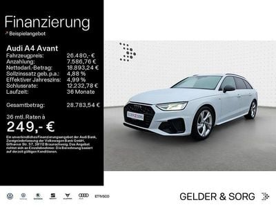 Gletscherweiß metallic Gebraucht 2021 Audi A4 S-Line Kombi | 26.380 € (Guter Preis)