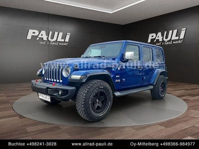 Gebraucht Jeep Wrangler Unlimited Sahara 200 PS (147 kW) 2020 Blau SUV
