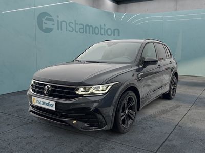 gebraucht VW Tiguan 2.0 TDI DSG R-Line Black Style IQ.LIGHT AHK KAMERA ACC NAVI 19 CONNECT DAB 5.J.GARANTIE