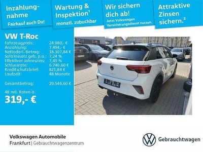 Gebraucht VW T-Roc R-line 150 PS (110 kW) 2022 Weiß SUV