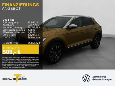 Gelb Gebraucht 2019 VW T-Roc IQ Drive SUV | 23.860 € (Fairer Preis)