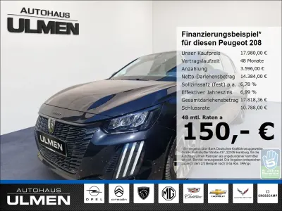 Gebraucht Peugeot 208 Allure 101 PS (74 kW) 2024 Schwarz Kleinwagen