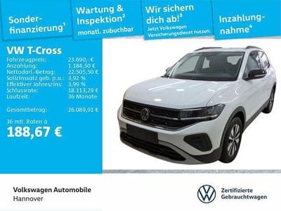 Gebraucht VW T-Cross Goal 116 PS (85 kW) 2025 Pure white SUV