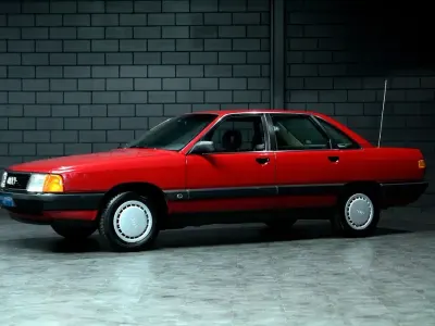 Gebraucht Audi 100 Basis 90 PS (66 kW) 1989 Rot Limousine