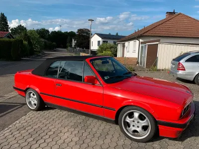 Gebraucht BMW 318 Cabriolet 1992 Rot Cabrio