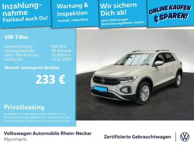 Gebraucht VW T-Roc Life 110 PS (80 kW) 2023 Grau SUV