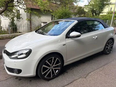 Gebraucht VW Golf Cabriolet LOUNGE 125 PS (91 kW) 2015 Weiß Cabrio