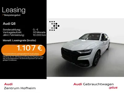 Gebraucht Audi Q8 Design 462 PS (339 kW) 2021 Gletscherweiß metallic SUV