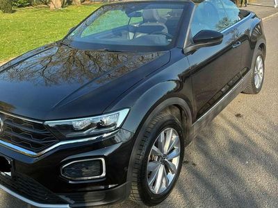 Gebraucht VW T-Roc Cabriolet Style 110 PS (80 kW) 2021 Schwarz Cabrio