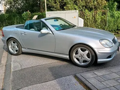 Gebraucht Mercedes SLK32 AMG 354 PS (260 kW) 2001 Silber Cabrio
