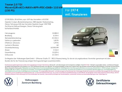 Gebraucht VW Touran Move 150 PS (110 kW) 2024 Grau Van / Kleinbus