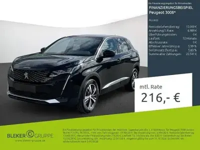 Gebraucht Peugeot 3008 Access 131 PS (96 kW) 2023 Schwarz SUV