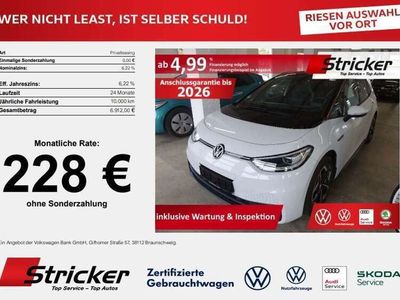 gebraucht VW ID3 °°Max 150/58 228,-ohne Anzahlung Top-Sport Plus