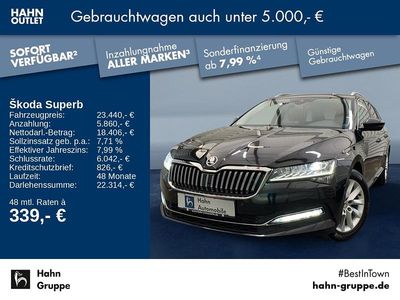 Gebraucht Skoda Superb Style 150 PS (110 kW) 2020 Schwarzmagic perleffekt Kombi
