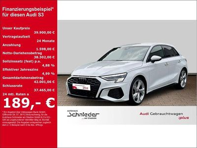 Weiss Gebraucht 2024 Audi S3 Basis Limousine | 39.900 € (Fairer Preis)