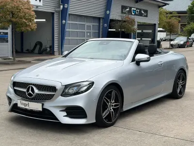 Used Mercedes E300 AMG line 245 HP (180 kW) 2018 Silver Cabriolet