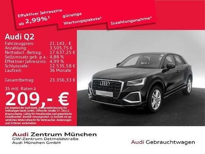 Gebraucht Audi Q2 Advanced Plus 110 PS (80 kW) 2023 Brillantschwarz SUV