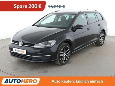 Usata VW Golf VII Sound 125 CV (91 kW) 2018 Nero Station wagon