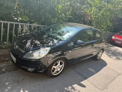 Gebraucht Opel Corsa 2008 Schwarz Kleinwagen