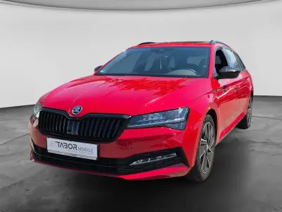 Gebraucht Skoda Superb SportLine 200 PS (147 kW) 2022 Velvet rot premium metallic Kombi