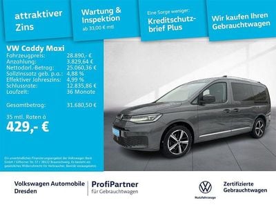 Gebraucht VW Caddy Maxi Style 114 PS (83 kW) 2021 Grau Van / Kleinbus