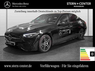 Metalliclack obsidianschwarz Gebraucht 2025 Mercedes C200 AMG Limousine | 43.444 € (Etwas zu teuer)
