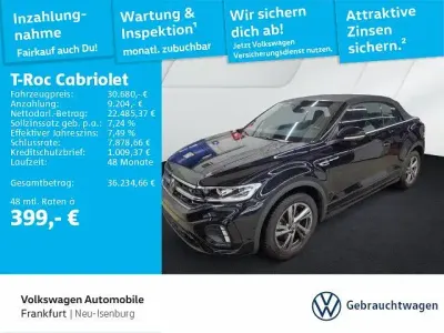 Second-hand VW T-Roc Cabriolet R-line 150 CP (110 kW) 2025 Negru Cabrio