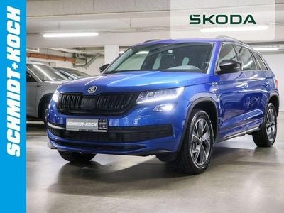 Raceblau metallic Gebraucht 2021 Skoda Kodiaq SportLine SUV | 34.780 € (Fairer Preis)