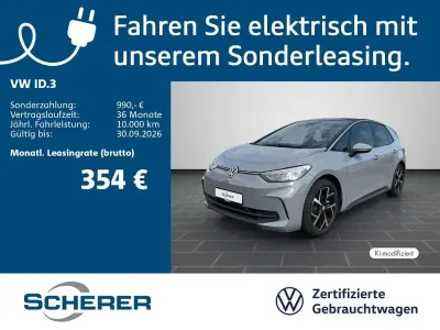 Gebraucht VW ID.3 Pro 150 kW (204 PS) 2024 Mondsteingrau Kleinwagen