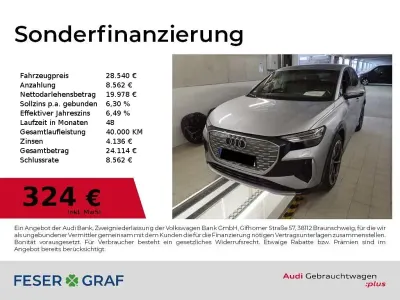 Gebraucht Audi Q4 Sportback e-tron S-Line 125 kW (170 PS) 2023 Silber SUV