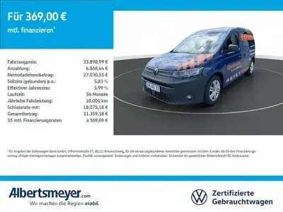 Gebraucht VW Caddy Basis 122 PS (89 kW) 2024 Blau Van / Kleinbus