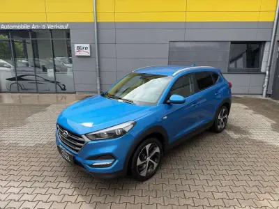 Gebraucht Hyundai Tucson Classic 132 PS (97 kW) 2017 Ara blue / met SUV