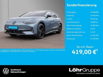 Gebraucht VW ID.7 GTX 250 kW (340 PS) 2025 Stonewashed blue metallic Kombi