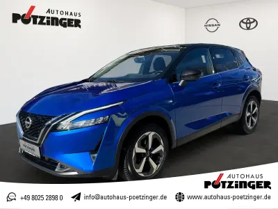 Gebraucht Nissan Qashqai 360º 140 PS (102 kW) 2022 Magnetic blue metallic/dach black metallic SUV