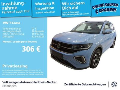Gebraucht VW T-Cross R-line 116 PS (85 kW) 2025 Clear blue metallic SUV
